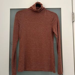 Burnt orange turtleneck long sleeve